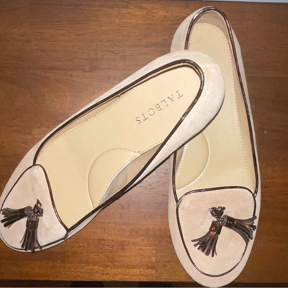 Talbots Suede Tassel Loafers